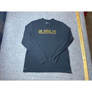 Lebron James Long Sleeve Shirt Mens Extra Large Black Nike Dri Fit Basketball